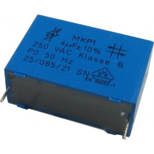 4uF/250V~ MKP1, svitkový kondenzátor radiální