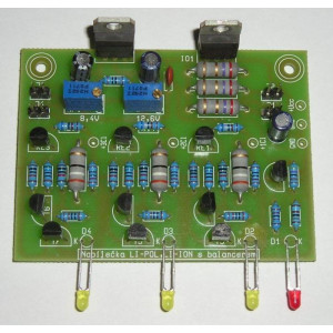Nabíječka LI-POL a LI-ION akumulátorů s balancérem, STAVEBNICE