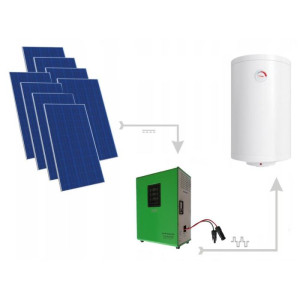 Solární set ohřevu vody FVE Green boost 3kW + 3,2Kw solární panely