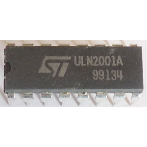 ULN2001A - tranzistorové pole Darlington DIL16, ST