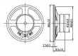 Repro 66mm YD66-01 8ohm/3W, feritový magnet