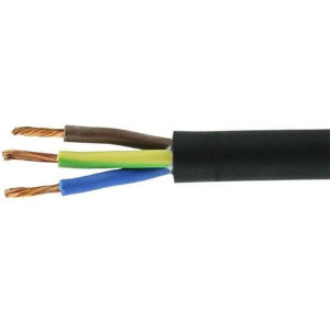 Kabel 3x1,5mm2 H05VV-F (CYSY3x1,5mm), černý
