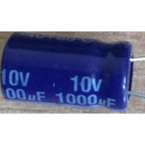 1000u/10V 85° 8x14x4mm, elektrolyt.kondenzátor radiální