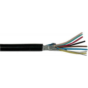 Stíněný kabel osmižilový - 8x, společné stínění, 1,2m, MJ=1ks DOPRODEJ