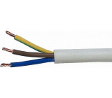Kabel 3x1mm2 H05VV-F (CYSY3x1mm), bílý