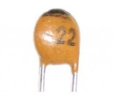 22pF/50V SUNTAN, RM=2,54, keramický kondenzátor