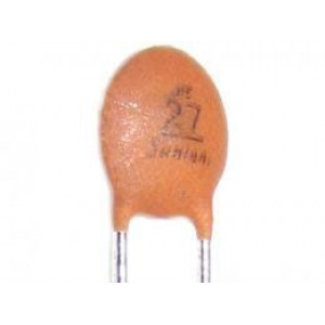27pF/50V SUNTAN,RM=2,54, keramický kondenzátor