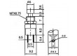 Tlačítko PBS-10B-2, OFF-(ON) 1pólové 250V/1A červené