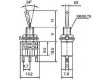 Přepínač páčkový MTS-102, ON-ON 1pol. 125V/6A