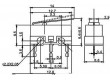 Mikrospínač MSW-22, ON-ON 1pol.125V/1A s páčkou