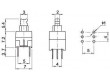 Tlačítko PS-22E07NL, ON-(ON) 2pol.30V/0,1A RESET SWITCH