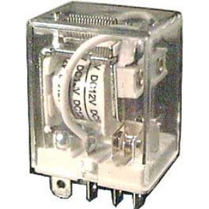 Relé JQX-76F 12V 2x přepínací kontakt 230VAC/10A