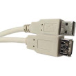 Kabel USB-A male / USB-A female, 2.0, délka 1,8m