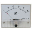 Analogový panelový ampérmetr 69C9 100uA DC