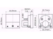 Panelový panelový voltmetr 91L4 10A~ AC, včetně bočníku