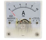 Panelový panelový voltmetr 91L4 10A~ AC, včetně bočníku