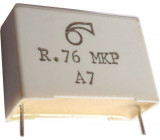 1u/250V MKP, svitkový kondenzátor radiální RM=28mm