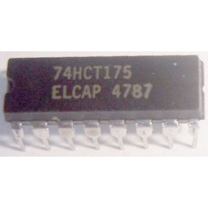 74HCT175, 4x klopný obvod D, DIL16 /74175/