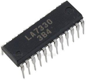 LA7330 - IN-IC,VHS-HQ chroma sig.proc.DIP24