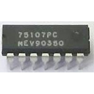 75107 - 2x linkový zesilovač, DIP14 /75107PC/