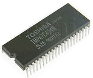 TMP47C434N 4-bit mikrocontroler + ROM 4k x8 +RAM 256x4, SDIP42