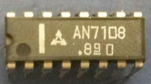 AN7108 - předzesilovač+nf zesilovač pro walkmany, DIP16