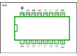 4519 - 4x 2vstup.multiplexer EX-OR , DIP16 /CD4519/