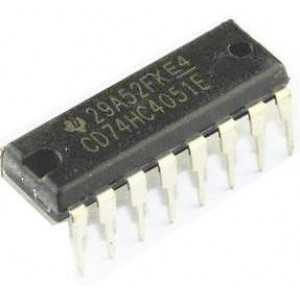 74HC4051 - 8 kanál.analog.multiplexer, DIP16