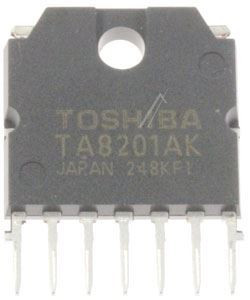 TA8201AK - nf zesilovač 17W, HSIP7