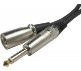 Kabel XLR 3P konektor - Jack 6,3 mono, 5m, OFC kabel 6mm