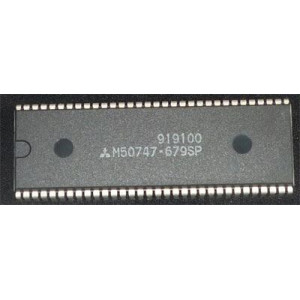 M50747, 8-bit microcontroler DIP-64