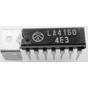 LA4160 - nf předzesilovač+koncový stupeň 2,2W,DIP14