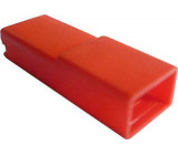 Krytka izolační na faston 6,3mm STOCKO EH681 červená