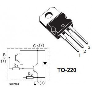 BDW93C N darl. 100V/12A 80W TO220