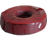 Dvojlinka 2x1,5mm2 CU,16AWG červeno-černá, balení 100m /CYH 2x1,5mm/