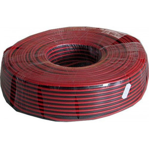 Dvojlinka 2x1,5mm2 CU,16AWG červeno-černá, balení 100m /CYH 2x1,5mm/