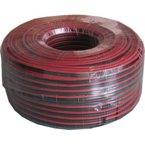 Dvojlinka 2x2,5mm2 CU,13AWG červeno-černá, balení 100m /CYH 2x2,5mm/
