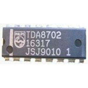 TDA8702 - 8-bit převodník D/A, DIL16