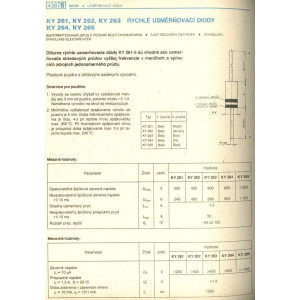 KY263 dioda rychlá 600V/1,5A 500ns DO27C