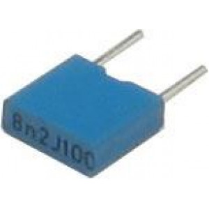 8n2/100V TC351, svitkový kondenzátor radiální, RM=5mm