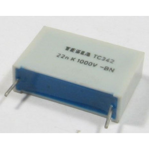 22n/1000V TC342, svitkový kondenzátor impulsní, RM=22mm