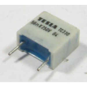 56n/250V TC330, svitkový kondenzátor radiální, RM=10mm