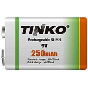 Nabíjecí baterie NiMH 6F22 9V/250mAh TINKO