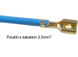 Faston-zdířka 6,3mm, kabel 1-2,5mm2, prolis, balení 100ks