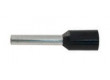 Dutinka pro kabel 1,5mm2 černá,l=10mm (E1510), balení 100ks