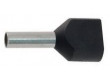 Dutinka pro dva kabely 1,5mm2 černá (TE1,5-8), balení 100ks