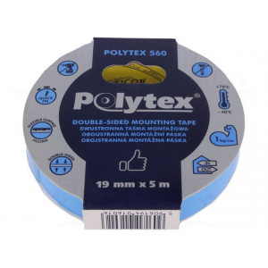 Oboustranná lepící pěnová páska ANTICOR POLYTEX 560, šíře19mm, 5m