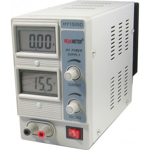 Laboratorní zdroj PeakMeter HY1505D 0-15V/0-5A s transformátorem