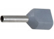 Dutinka pro dva kabely 0,75mm2 šedá (TE0,75-8), balení 100ks