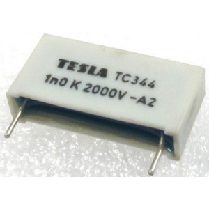 1n/2000V TC344, svitkový kondenzátor impulsní, RM=22mm